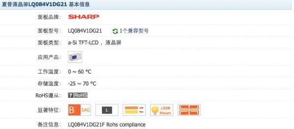 LQ084V1DG21资料图1